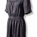 BCBGeneration  Dress Womens 4 Brown Red White Polka Dot Short Sleeve Party Career Photo 0