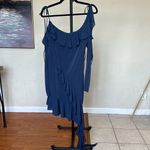 House Of CB ‎ 'Kiki' French Navy Ruffle Mini Dress size XL Flawed! Photo 2