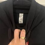 Spanx Mock Turtle Neck Black Sweatshirt Photo 3