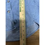 Christopher & Banks Christopher‎ & Banks Women Sz Large Button Down Denim Shirt Embroidered Fall VTG Photo 3