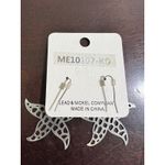 Starfish Earrings Cutout Silver Tone Statement Earrings Beachy Jewelry Photo 1
