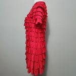 Cha Cha Patchington red tiered ruffle  mini dress size small Photo 2