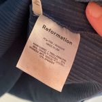 Reformation  Kirsten long sleeve ribbed dress tie waist ocean teal xs Photo 3