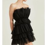 Altar'd State  Daria Tulle Black Mini Dress Small Ballerina Fairy WhimsiGoth Punk Photo 4