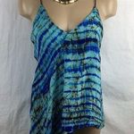 Karina Grimaldi  Blue & Black Print Sleeveless Top S Photo 0