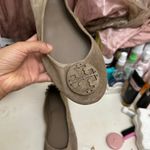 Tory Burch  Minnie Suede Leather Travel Ballet Flat Brown Size 13 Photo 5