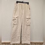 8 Seconds Corduroy Wide Leg Cargo Pants Ivory Size 64 Photo 3