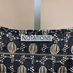 Notations Vintage Medium Holiday Gold Black Formal Top Metallic 40’s 50’s Retro Photo 2