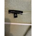 Kendall + Kylie Kendall & Kylie Fuzzy Cropped Cardigan Button Front Sweater Green M Photo 3