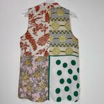 Moulinette Soeurs Anthropologie Venezia Floral Sleeveless Tie Front Blouse M Photo 4