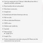 Levi's NWT Levi’s Top Puff Short Sleeve Floral Blouse Womens XXL Retail $55 Photo 6