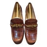 Ralph Lauren Lauren Women Winslet Crocodile-Embossed Leather Pump Loafer 6 Photo 0