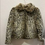 Leopard Print Faux Fur Totally Reversible Faux Leather Jacket Black Size M Photo 1