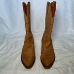 Frye vintage tan western cowboy pull on pointed toe boots women’s shoe size 7.5 Photo 2
