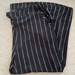 Shinestar Black/white Stripe Wide leg Pant L Photo 3