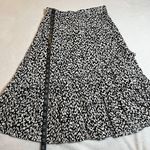 Talbots Animal Print Tiered Midi Skirt Size Small Lightweight **TINY FLAW** Photo 8
