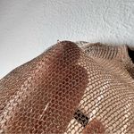 ZARA Copper Metallic Fiber Knit 1/2 Sleeve Top Photo 11