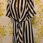 INA Striped Tie Waist Dress size M Photo 8