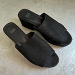 Eileen Fisher Dana Mule Black Platform Slip on Shoes, Sz 10, Photo 1