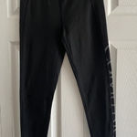 Calvin Klein Performance Womens Small Black Wicking Leggings Spell Out Photo 0