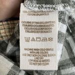 Free People  Catch Up With Me Mixed Plaid Flannel Button Up Shirt XS Green White Photo 6