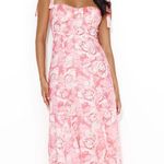 Hello Molly  Midi Pink Dress Photo 1