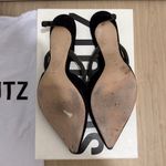 Schutz  Nobuck Black Rhinestone Heel - 8.5 Photo 4