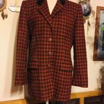 Jones New York 100% lambs wool plaid jacket 10 Photo 0