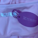 Avidlove Pleated Drawstring High Waist Skirt Pink Size Small Photo 3