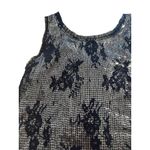 White House | Black Market  WHBM Black Lace Sequin Dress Tank Top Size XXS Photo 6