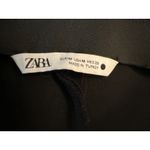 ZARA  Black Cropped Business Casual Preppy Trousers Size Medium Photo 3