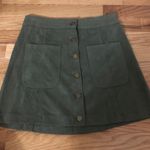 Altar'd State Olive Suede Skirt Photo 0