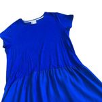Anthropologie Dolan  Royal Blue High Low Mini Dress Stretch Knit Size Medium Photo 3