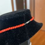 Vintage Orange Beaded Necklace and Earring Set Photo 3