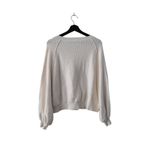Free People  Found My Friend Pullover Oversized Knit Sweater Cream Size Small Photo 7