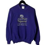 Urban Outfitters 1997 Vintage 90s Jesus Christ Superstar Crewneck Sweatshirt Small S Blue USA Photo 0