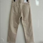 ZARA  woman Beige Straight Jeans Photo 2