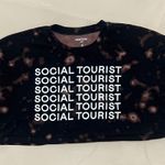 The Social Life SOCIAL TOURIST Bleached Cropped Tee Photo 0