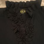 Lilly Pulitzer  Luxletic Frida black onyx flower polo shirt short sleeve UPF 50 Photo 1