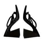 Abound  Women's Austyn Tubular Strappy Block
Heel Black Platform Sandals Size 6 Photo 3