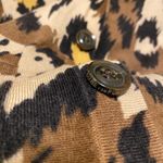 Diane Von Furstenberg  Wool Cheetah Print Button Front Long Cardigan Size Small Photo 2