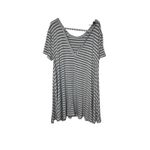 Judith March  Women's Top Striped Bed Hair‎ Don't Care Graphic Short Sleeve Small Photo 4
