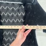 Black Lace Ruffle Shrug Sheer Zigzag Y2K Aesthetic Size M Photo 3