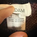 Naadam Checkered Knit Wide Leg Cashmere Wool Blend Pull Photo 12