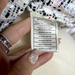 Cupcakes and Cashmere Multicolor Tweed Fringe Short Sleeve Top Women's M Photo 3