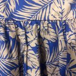 Anthropologie NWOT  By Together Blue and Pink Leaf Print Blouse Photo 4