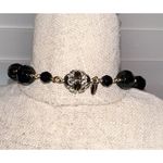 AKKAD Rhinestone & Gold Tone Chain Necklace w/ Velvet Case Photo 4