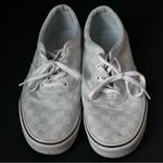 Vans Gray and white checkered low top womens sneakers, size 9 Photo 1