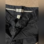 Old Navy Woman’s Black Bermuda Shorts With Tie Belt 2 clips and Zipper Closure Photo 1