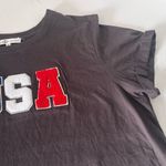 Black and Blue USA Crop Top Size XL Photo 4
